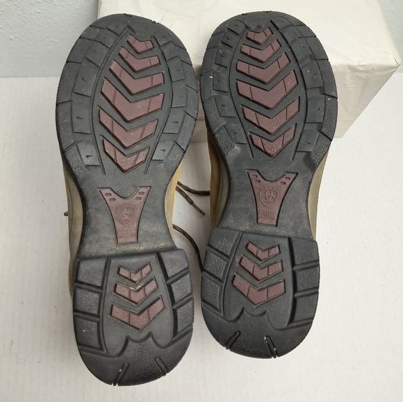 Ariat Terrain Boots 8B Hiking Riding Taupe  Outdoor Lace Up - Picture 4 of 14